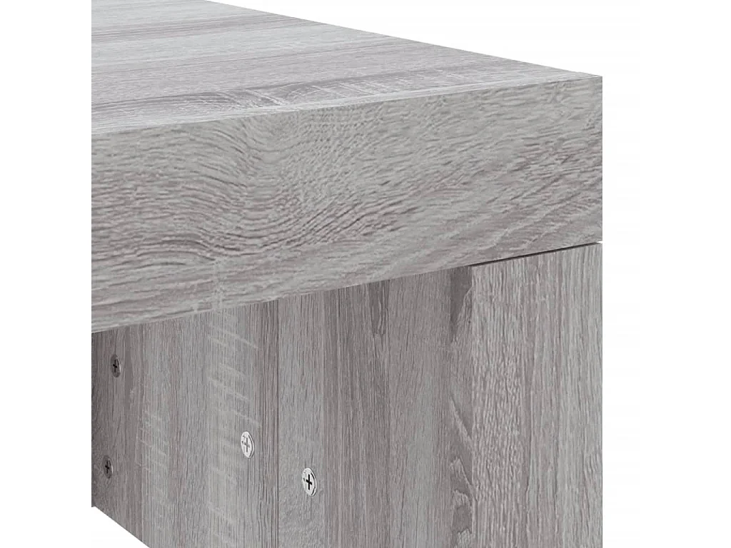 Couchtisch-Wohnzimmertisch-Beistelltische Grau Sonoma 102x50x36 cm Holzwerkstoff SHL31167