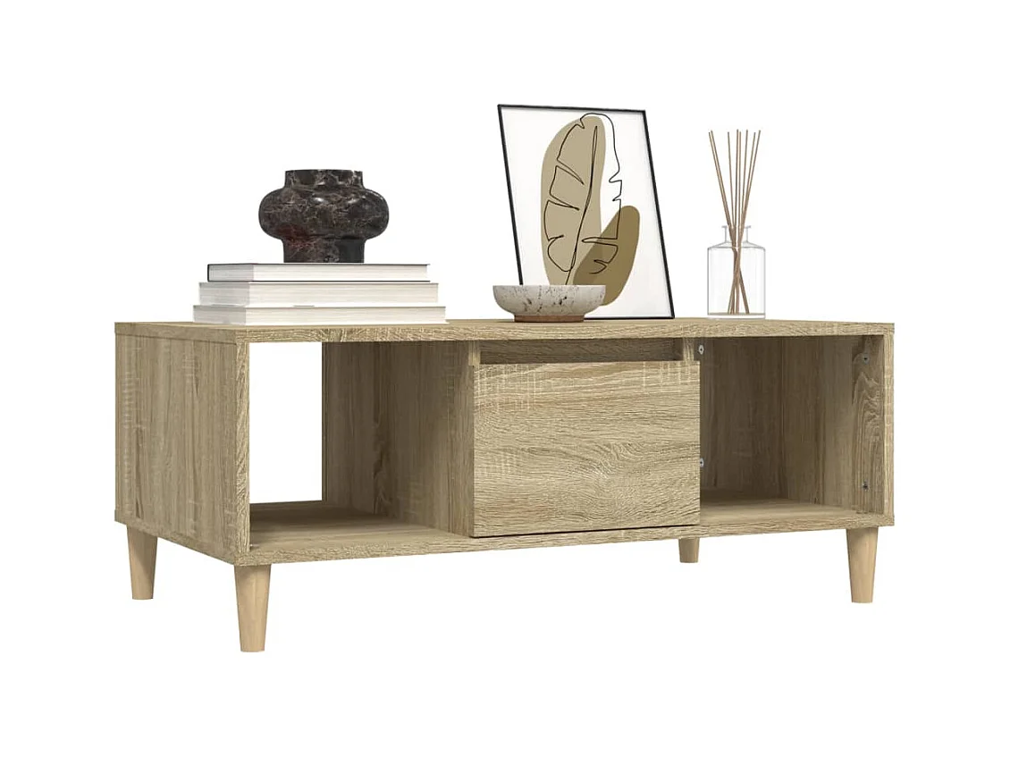 Table basse salon-Table d'appoint Chêne sonoma 90x50x36,5 cm Bois d'ingénierie SHL89895
