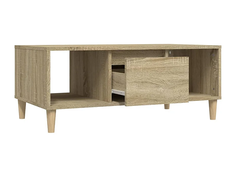 Mesa de centro | Mesa auxiliar madera contrachapada roble Sonoma 50x50x40 cm SHL251889