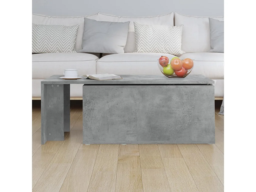 Mesa de centro | Mesa auxiliar con luces LED negro 80x80x31 cm SHL1553