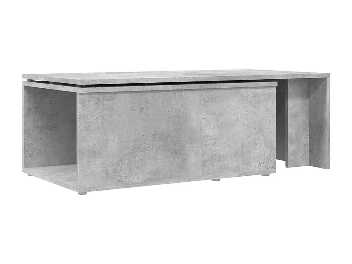Table basse salon-Table d'appoint gris béton 150x50x35 cm bois d'ingénierie SHL96489