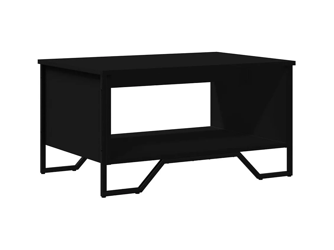 Table basse salon-Table d'appoint noir 75x51x40 cm bois d'ingénierie SHL78903