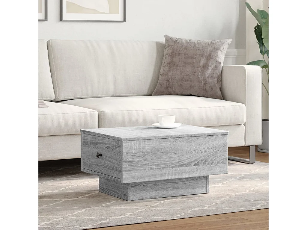 Couchtisch-Wohnzimmertisch-Beistelltische Grau Sonoma 60x45x31 cm Holzwerkstoff SHL53495