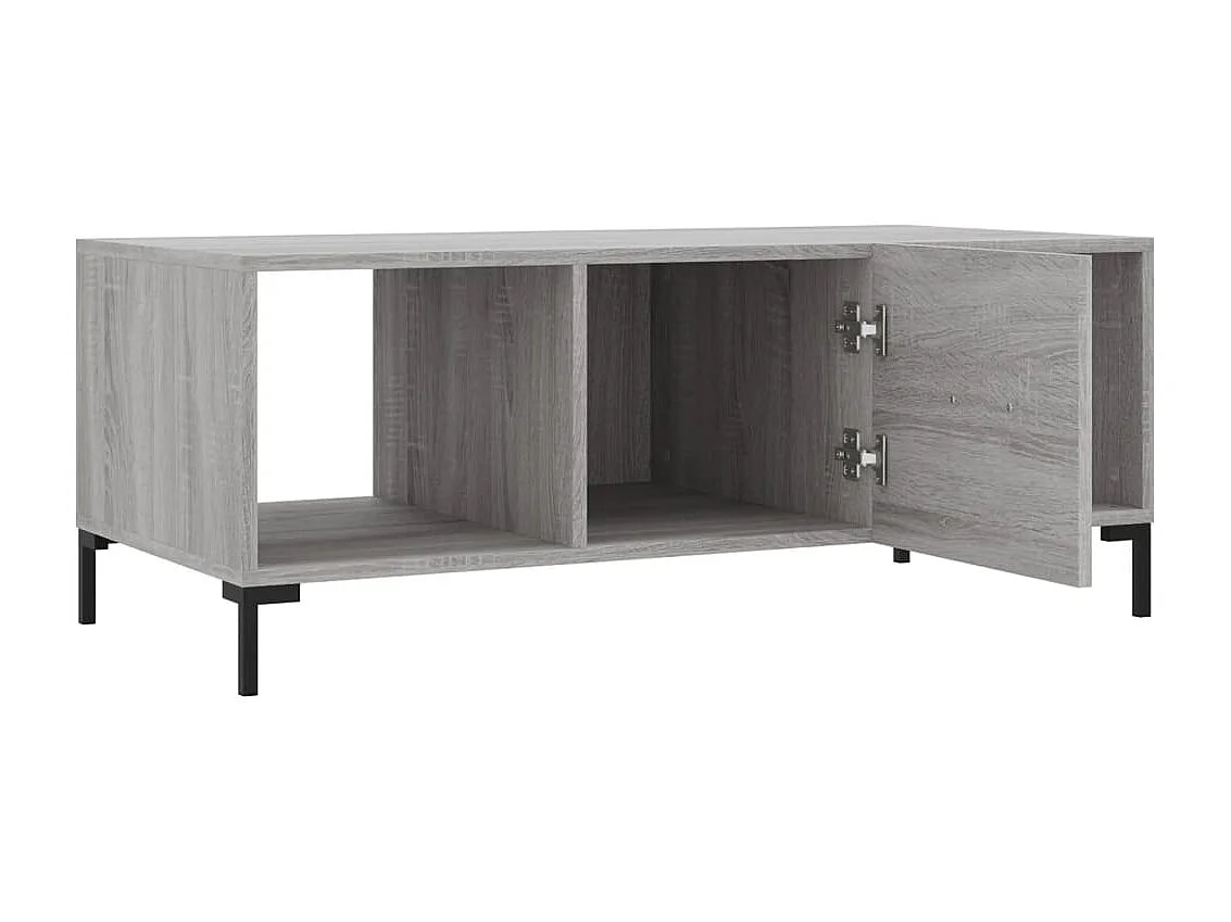 Mesa de centro | Mesa auxiliar madera de ingeniería roble ahumado 100x51x45 cm SHL3612