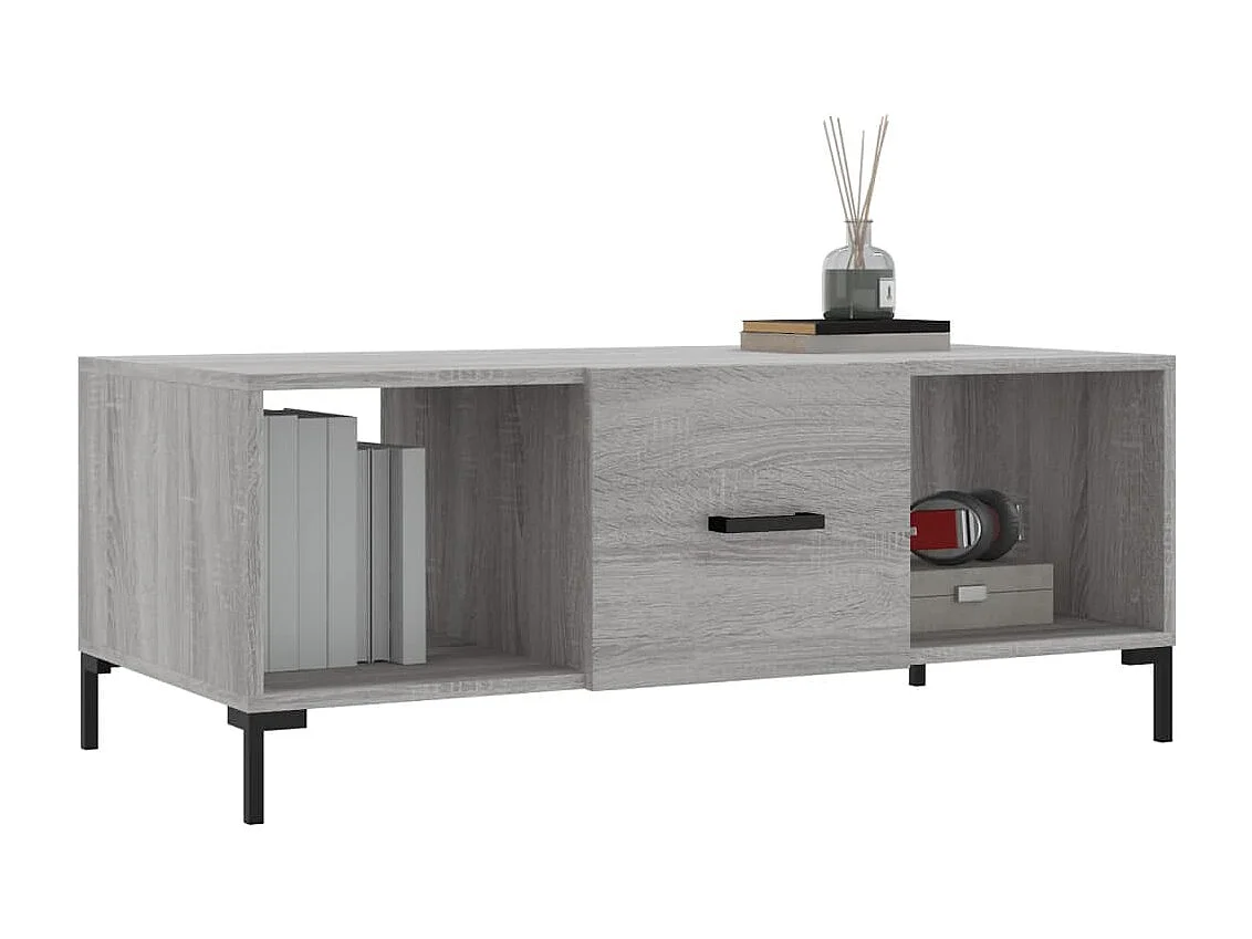 Couchtisch-Wohnzimmertisch-Beistelltische Grau Sonoma 102x50x40 cm Holzwerkstoff SHL96182
