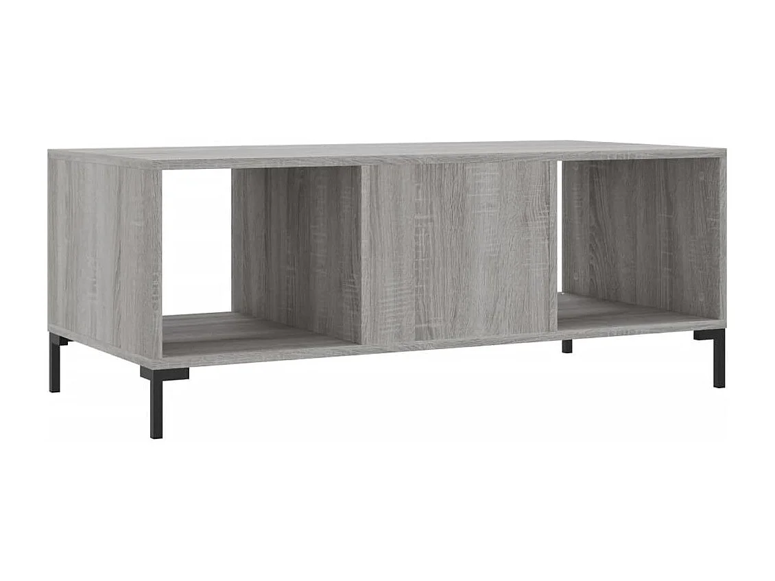 Couchtisch-Wohnzimmertisch-Beistelltische Grau Sonoma 102x50x40 cm Holzwerkstoff SHL96182