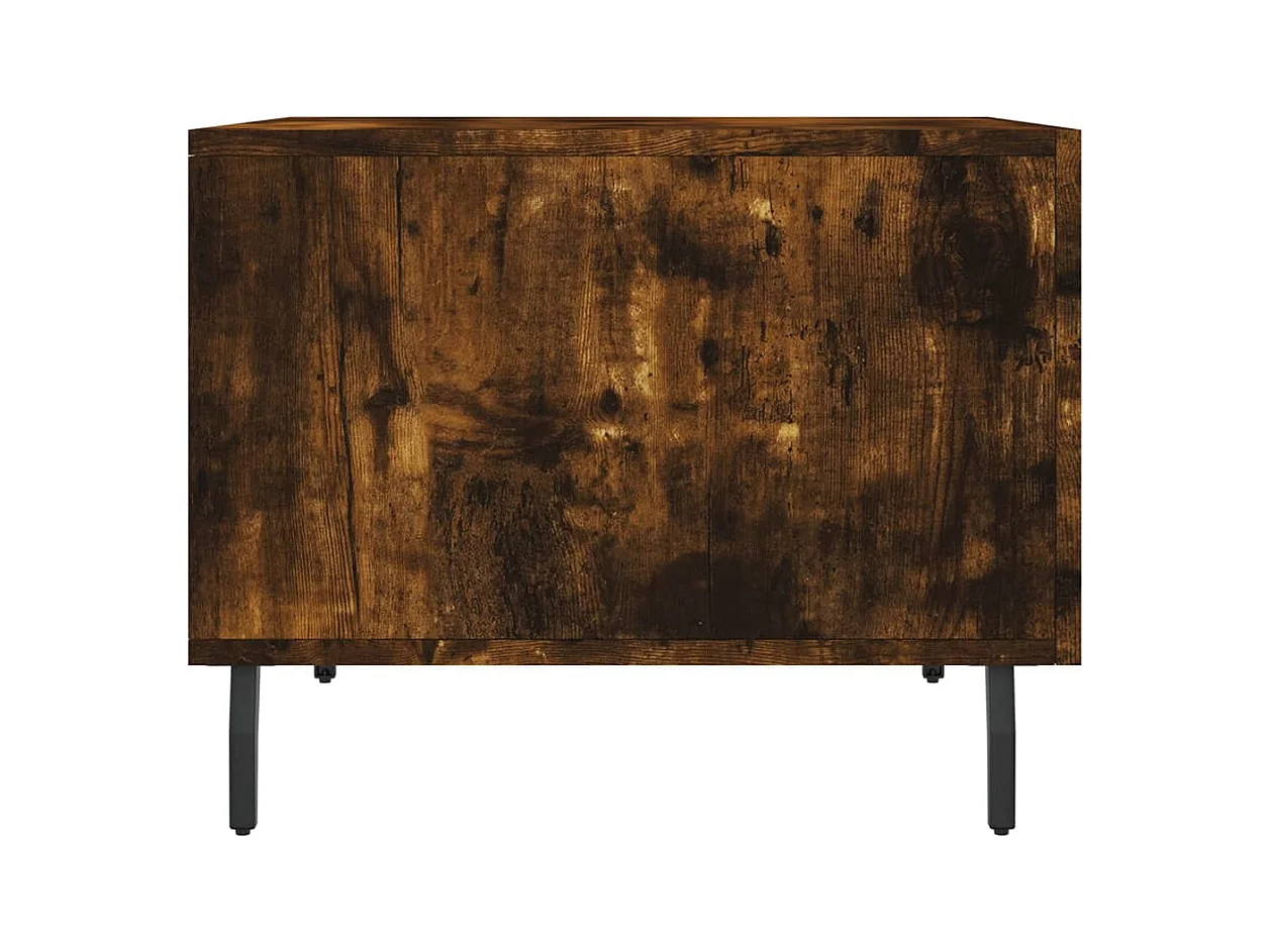 Table basse salon-Table d'appoint Chêne fumé 50x50x40 cm Bois d'ingénierie SHL20721
