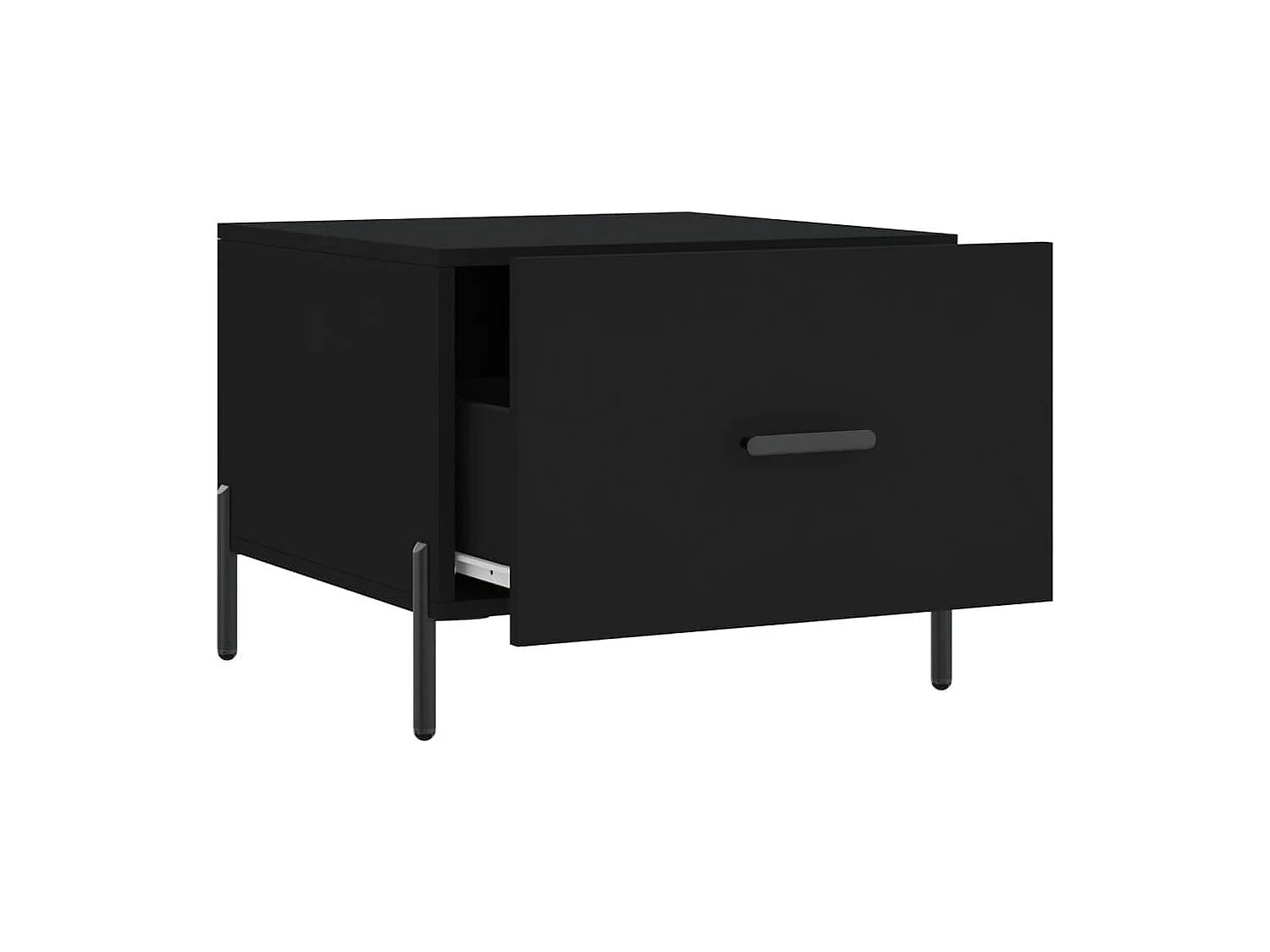 Table basse salon-Table d'appoint Noir 50x50x40 cm Bois d'ingénierie SHL92377