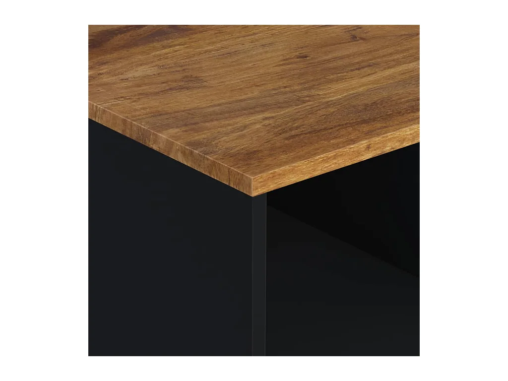 Mesa de centro | Mesa auxiliar con Infinity LED marrón roble 70x50x38 cm SHL3948