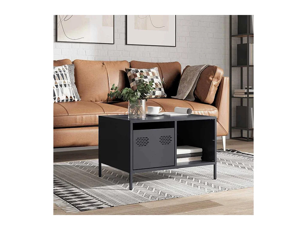 Mesa de centro-Mesa auxiliar madera maciza mango y contrachapada 40x31x46 cm SHL706194