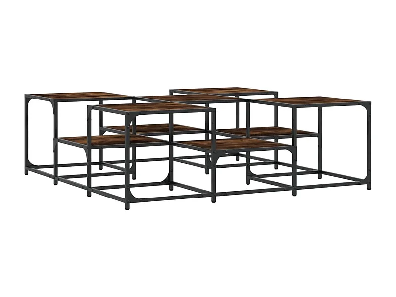 Mesa de centro-Mesa auxiliar de madera maciza de mango 90x45x40cm SHL1774