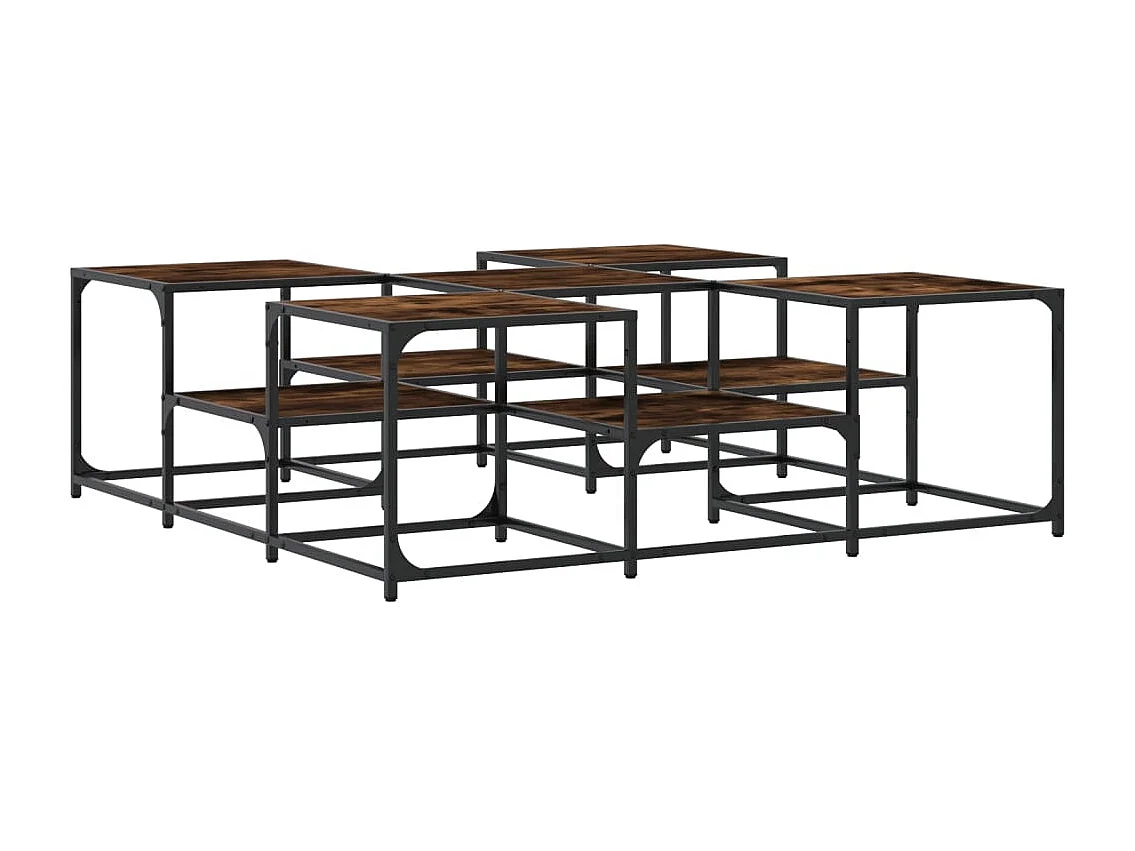 Mesa de centro-Mesa auxiliar de madera maciza de mango 90x45x40cm SHL1774