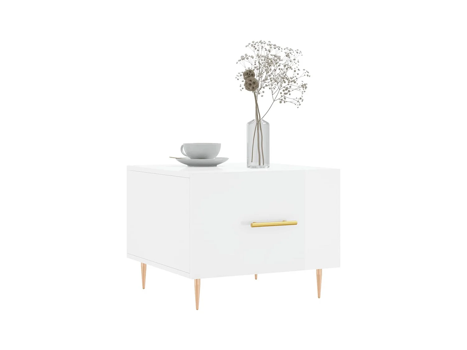 Mesa de centro | Mesa auxiliar madera de ingeniería roble artisan 100x100x35 cm SHL1193