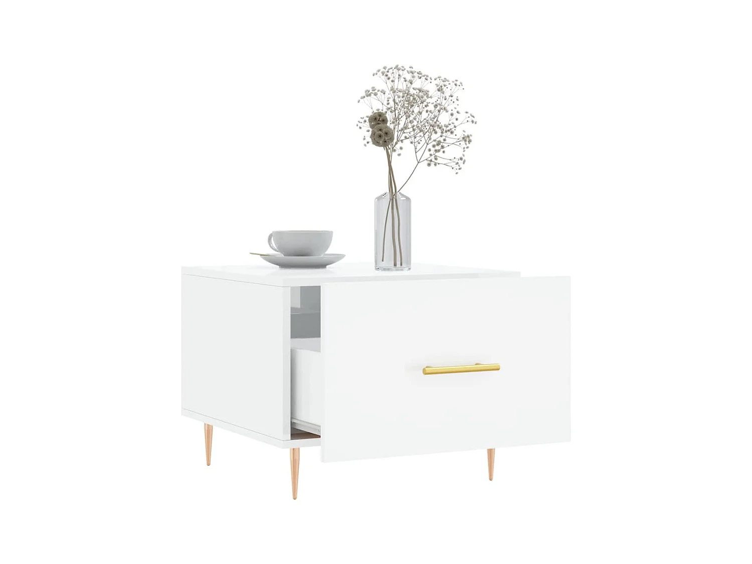 Mesa de centro | Mesa auxiliar madera de ingeniería roble artisan 100x100x35 cm SHL1193