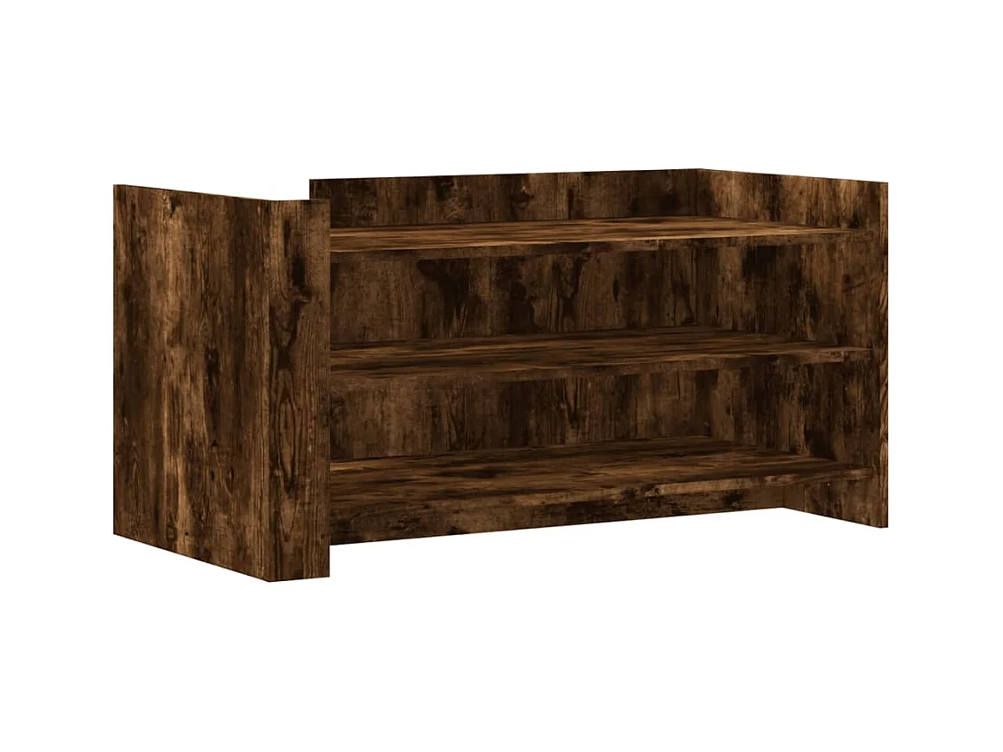 Table basse salon-Table d'appoint chêne fumé 100x50x50 cm bois d'ingénierie SHL12260