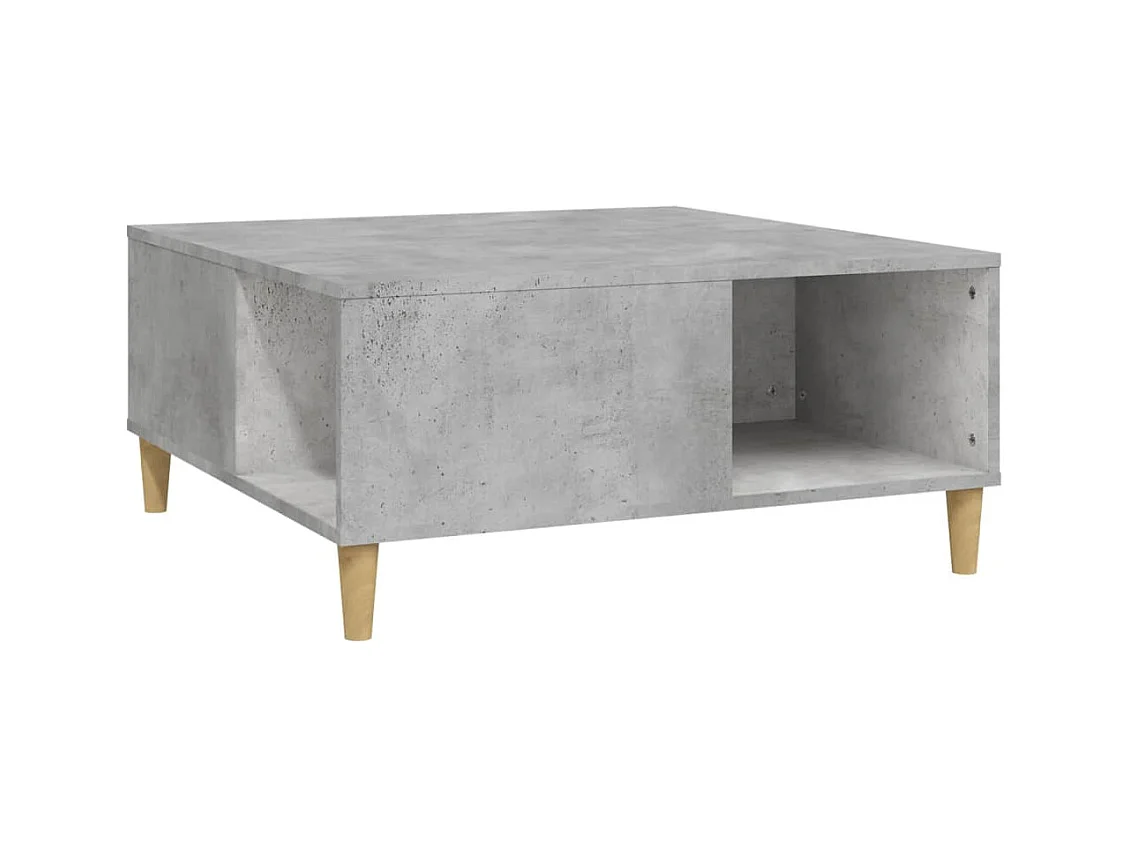 Table basse salon-Table d'appoint gris béton 80x80x36,5 cm bois d'ingénierie SHL5131