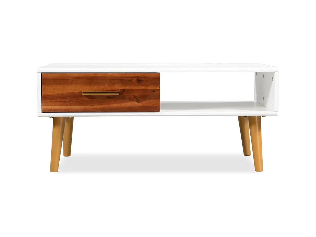 Mesa de centro | Mesa de café | Mesa auxiliar 3 piezas Roble negro 50x50x40 cm SHL3556