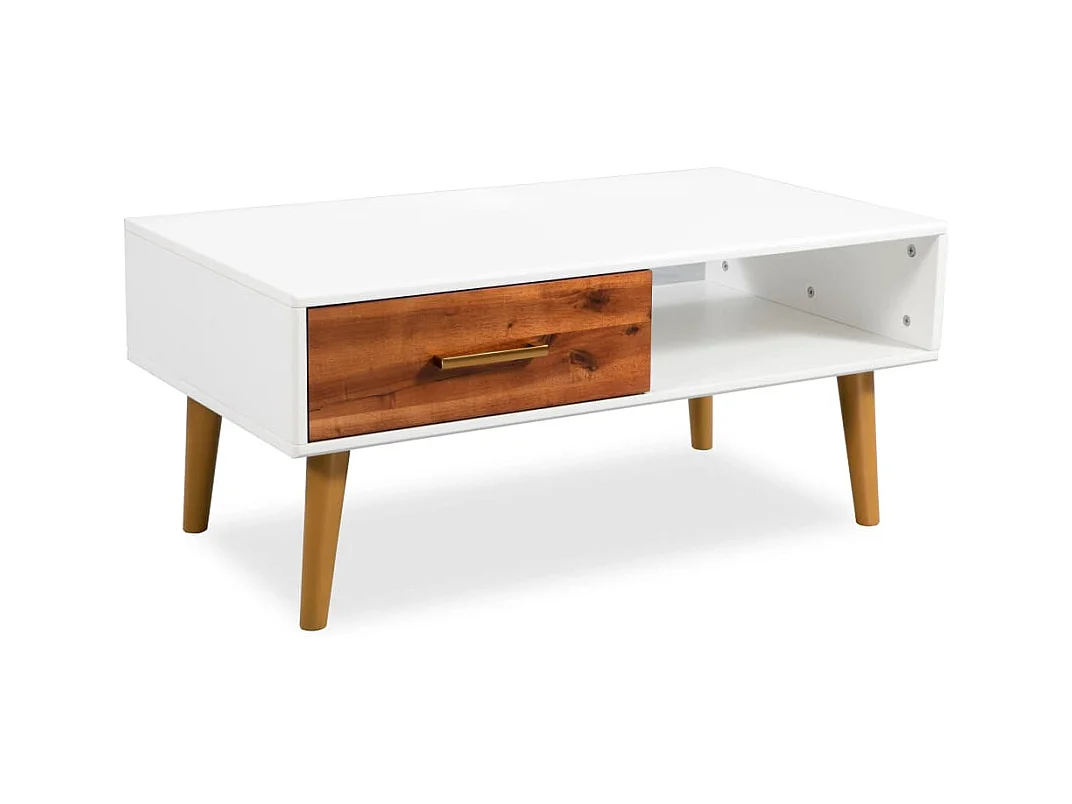 Mesa de centro | Mesa de café | Mesa auxiliar 3 piezas Roble negro 50x50x40 cm SHL3556