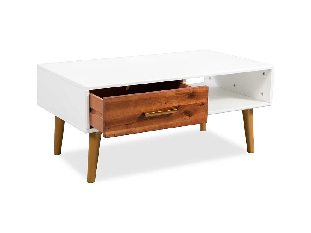 Mesa de centro | Mesa de café | Mesa auxiliar 3 piezas Roble negro 50x50x40 cm SHL3556