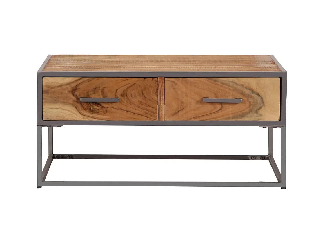 Table basse salon-Table d'appoint 75x75x35 cm Bois solide d'acacia SHL59833