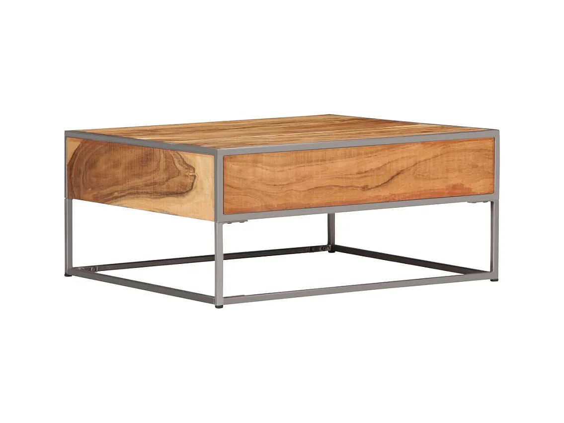 Table basse salon-Table d'appoint 75x75x35 cm Bois solide d'acacia SHL59833