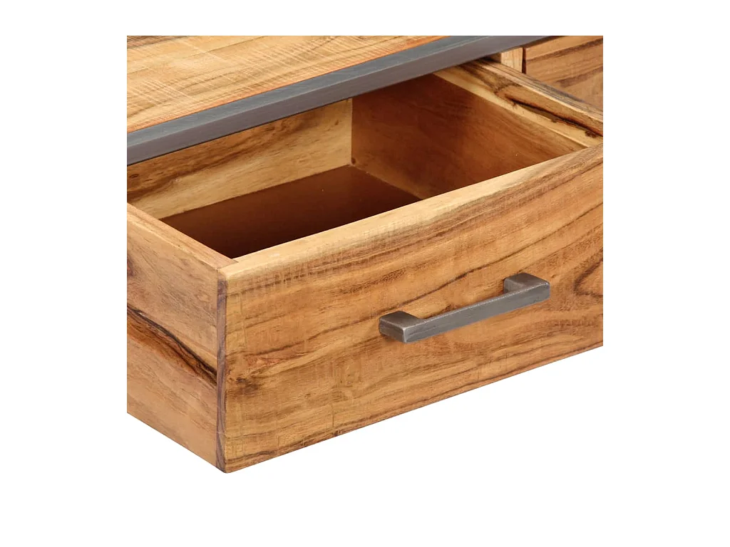 Table basse salon-Table d'appoint 75x75x35 cm Bois solide d'acacia SHL59833