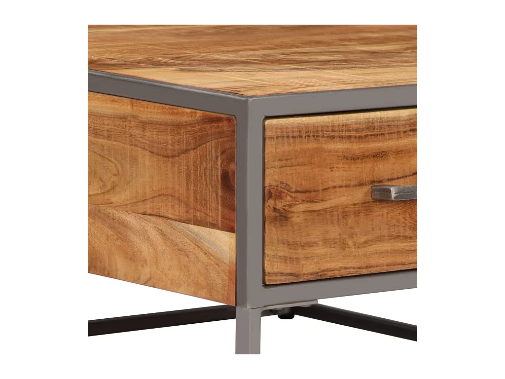 Table basse salon-Table d'appoint 75x75x35 cm Bois solide d'acacia SHL59833