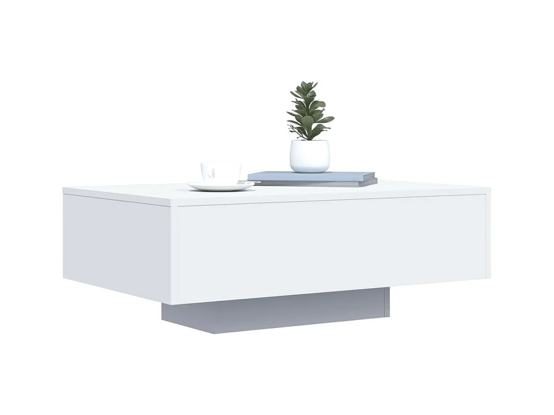 Mesa de centro-Mesa auxiliar de madera maciza de acacia 110x50x35 cm SHL1940