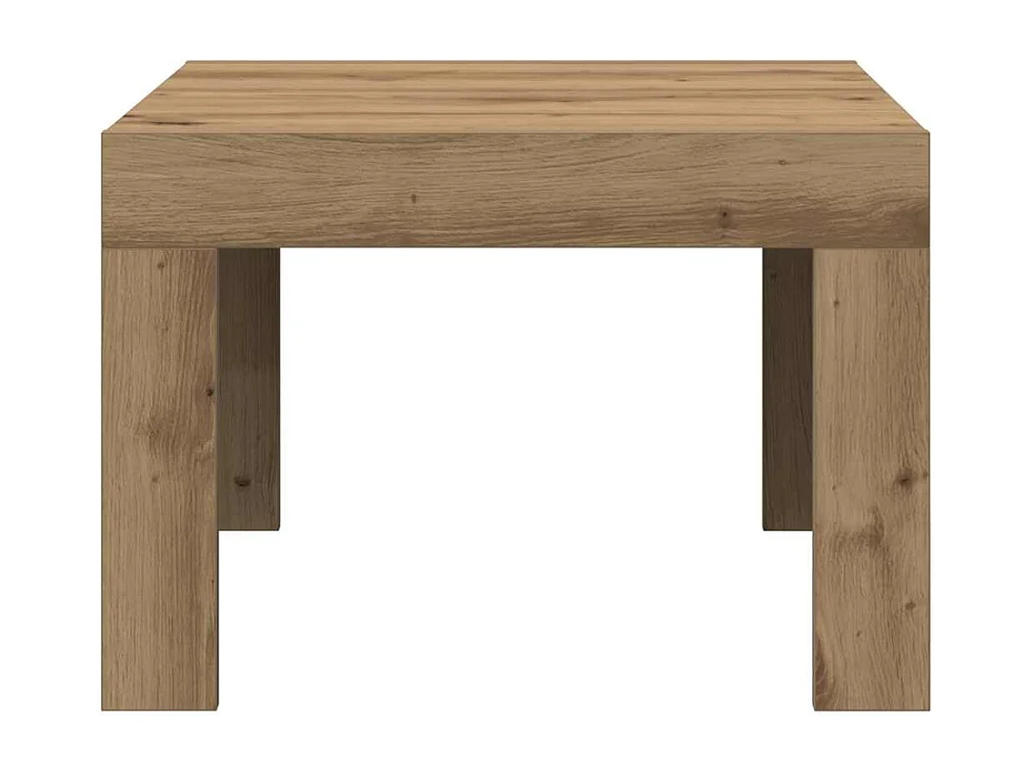 Couchtisch-Wohnzimmertisch-Beistelltische Artisan-Eiche 50x50x35 cm Holzwerkstoff SHL89850