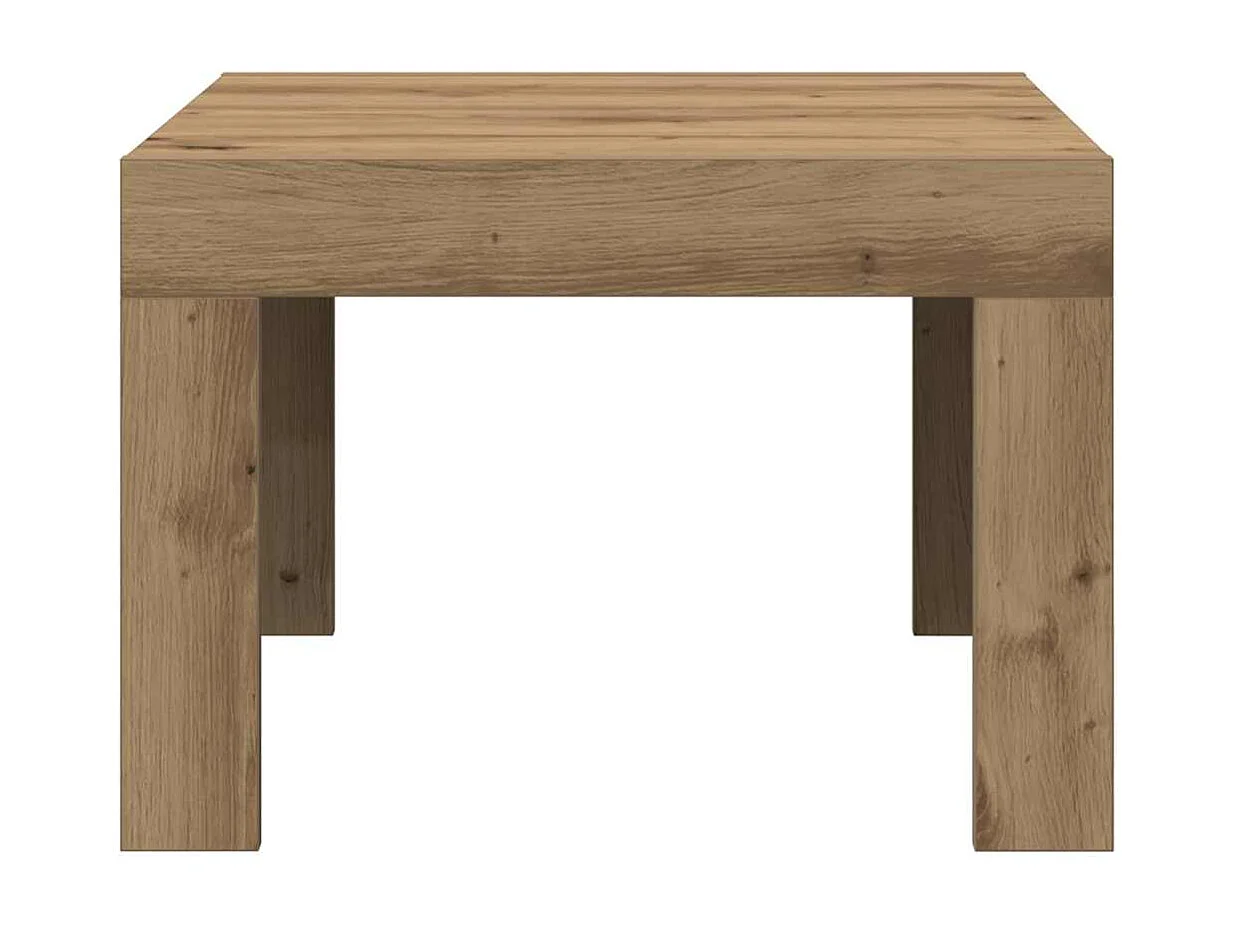 Couchtisch-Wohnzimmertisch-Beistelltische Artisan-Eiche 50x50x35 cm Holzwerkstoff SHL89850