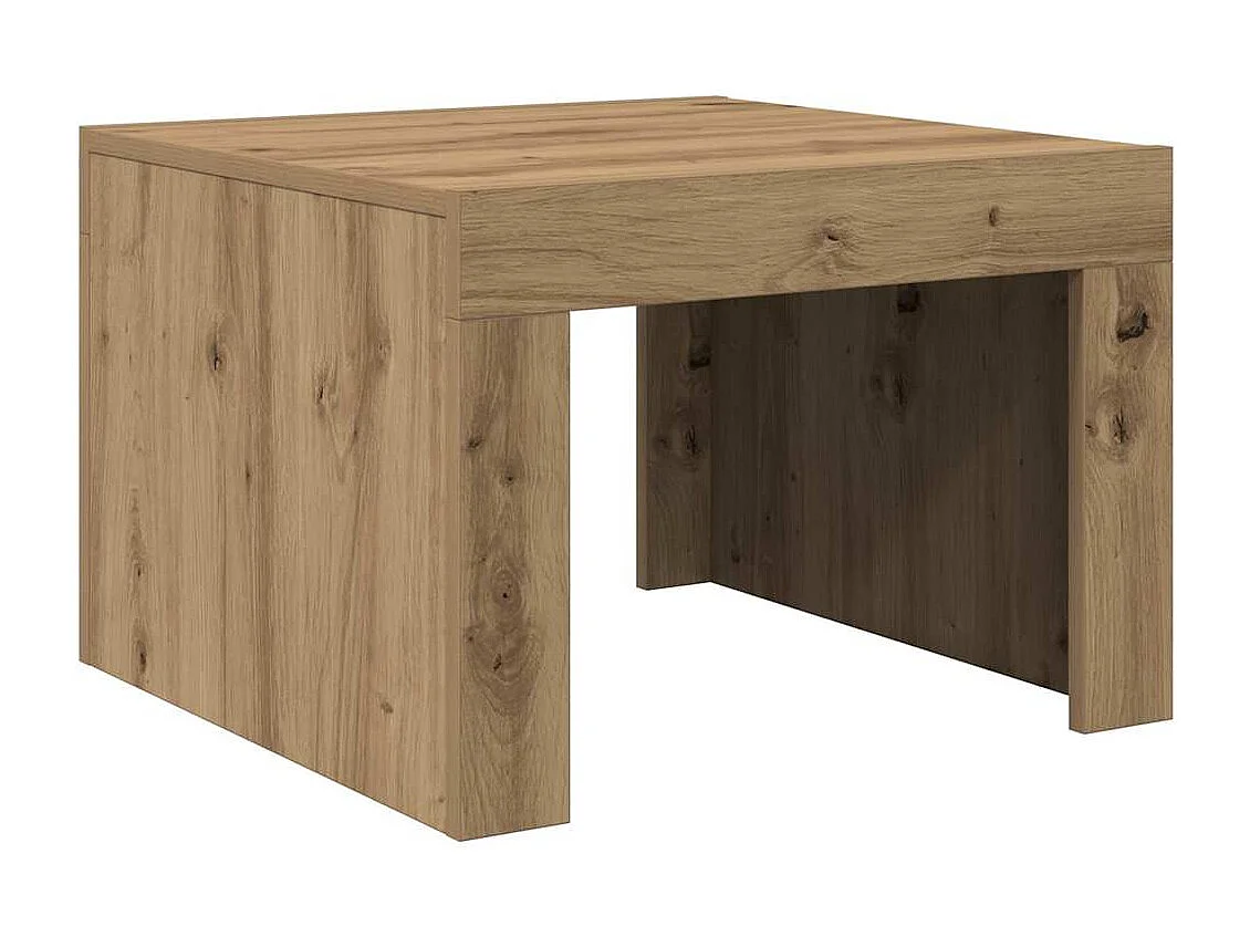 Couchtisch-Wohnzimmertisch-Beistelltische Artisan-Eiche 50x50x35 cm Holzwerkstoff SHL89850