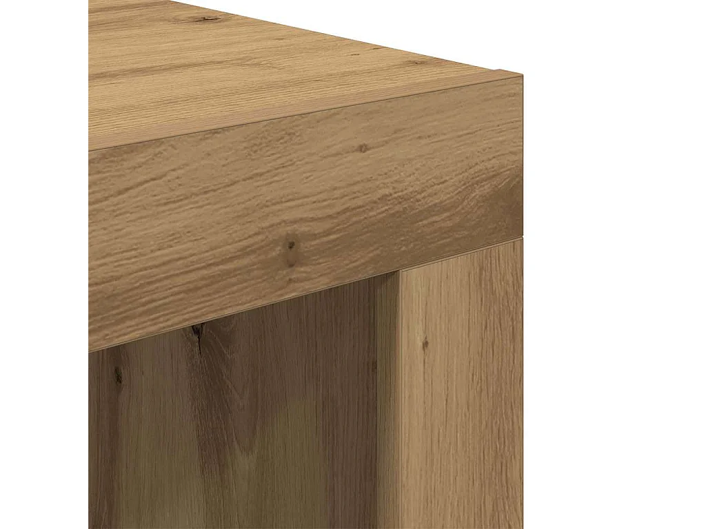 Couchtisch-Wohnzimmertisch-Beistelltische Artisan-Eiche 50x50x35 cm Holzwerkstoff SHL89850