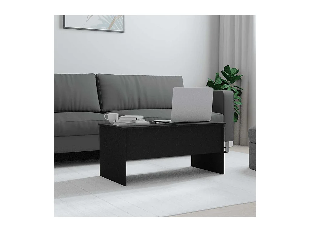 Mesa de centro | Mesa auxiliar de madera maciza de pino blanco 80x50x35,5 cm SHL3177