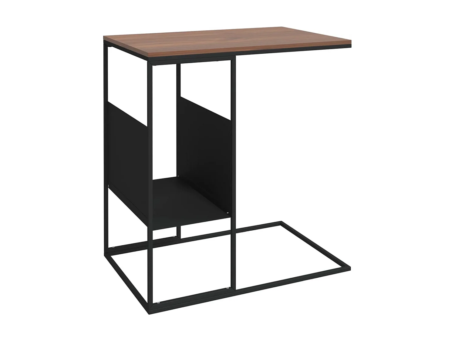 Table basse salon-Table d'appoint Noir 55x36x59,5 cm Bois d'ingénierie SHL23401