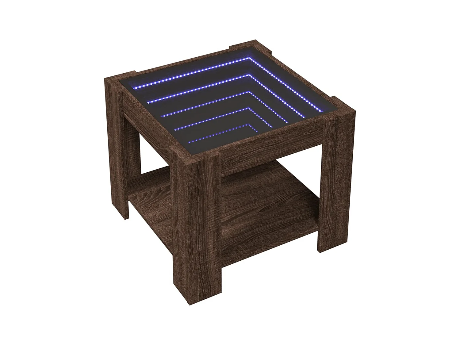 Mesa de centro-Mesa auxiliar madera contrachapada negro 90x50x40 cm SHL2738