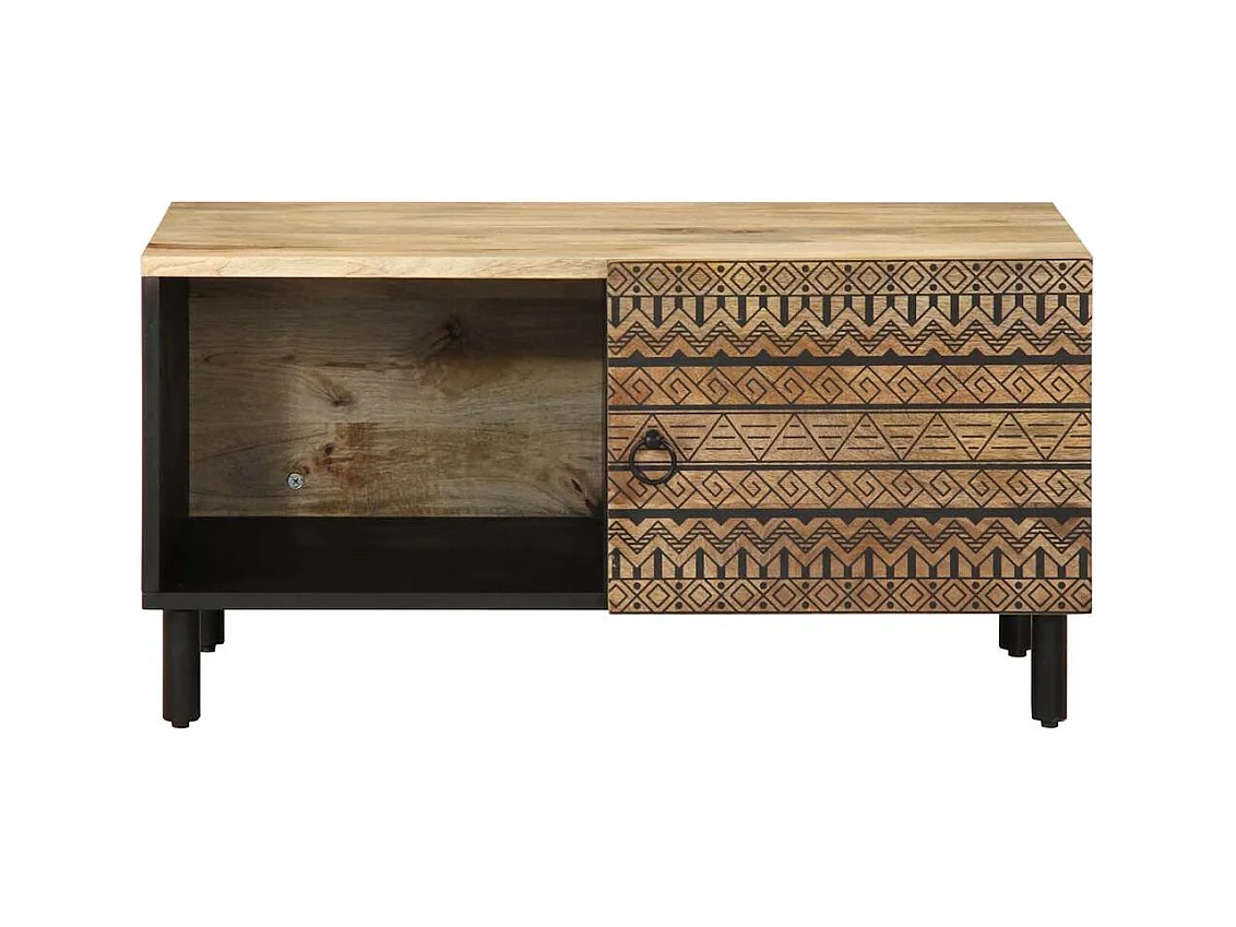 Mesas de centro apilables | Mesitas auxiliares 3 pzas madera maciza acacia y hierro SHL3800