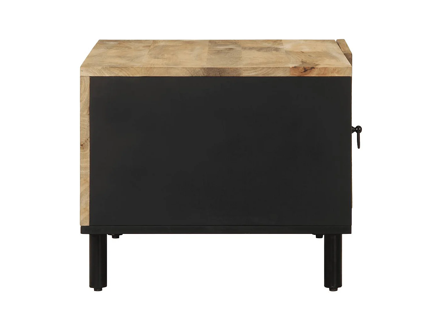 Mesas de centro apilables | Mesitas auxiliares 3 pzas madera maciza acacia y hierro SHL3800