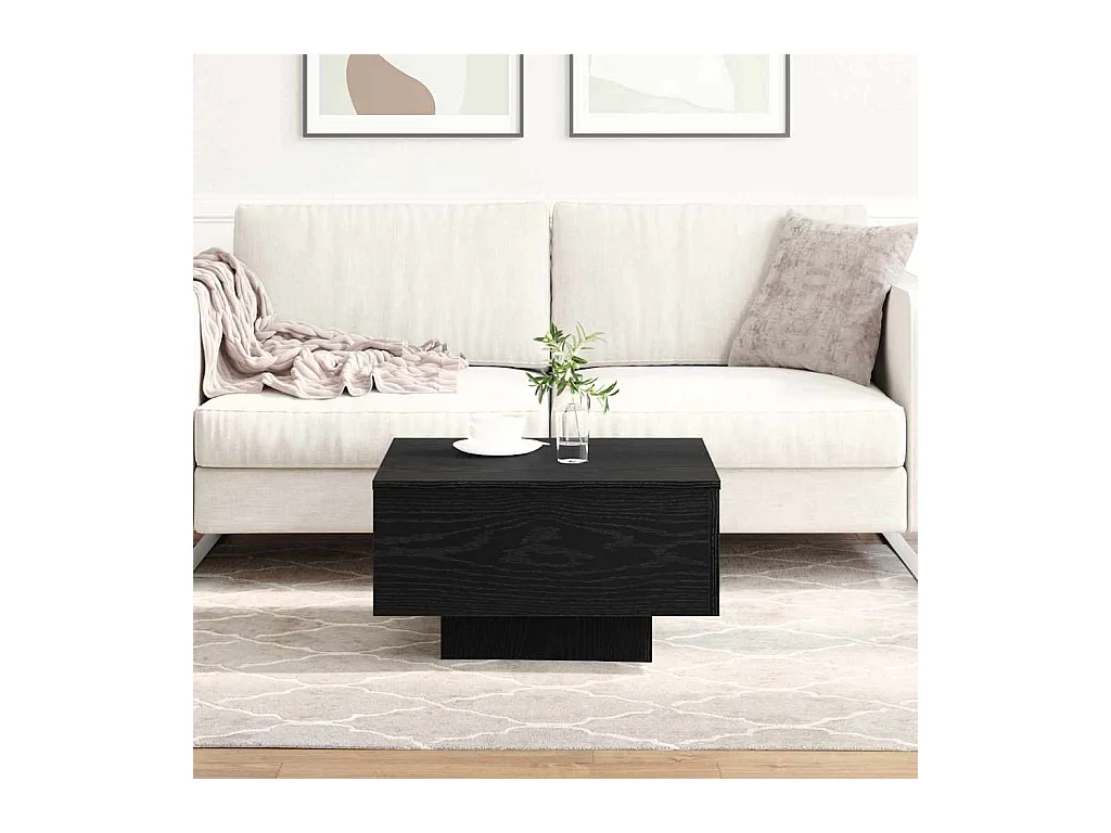 Mesa de centro-Mesa auxiliar-Mesita de centro madera contrachapada roble Sonoma 100x100x35 cm SHL120368