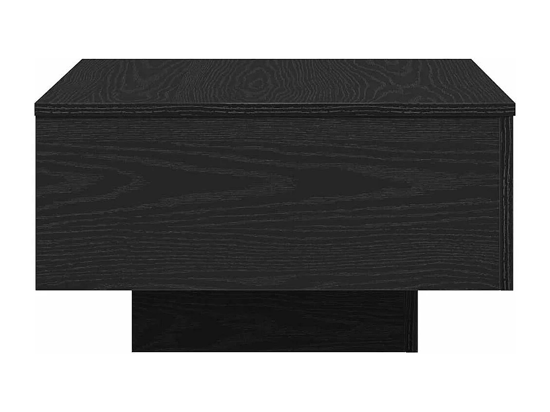 Couchtisch-Wohnzimmertisch-Beistelltische Schwarz Eichen-Optik 55x55x31 cm SHL5856