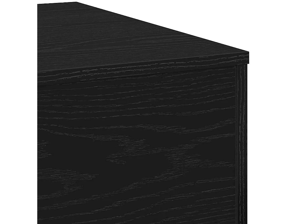 Couchtisch-Wohnzimmertisch-Beistelltische Schwarz Eichen-Optik 55x55x31 cm SHL5856