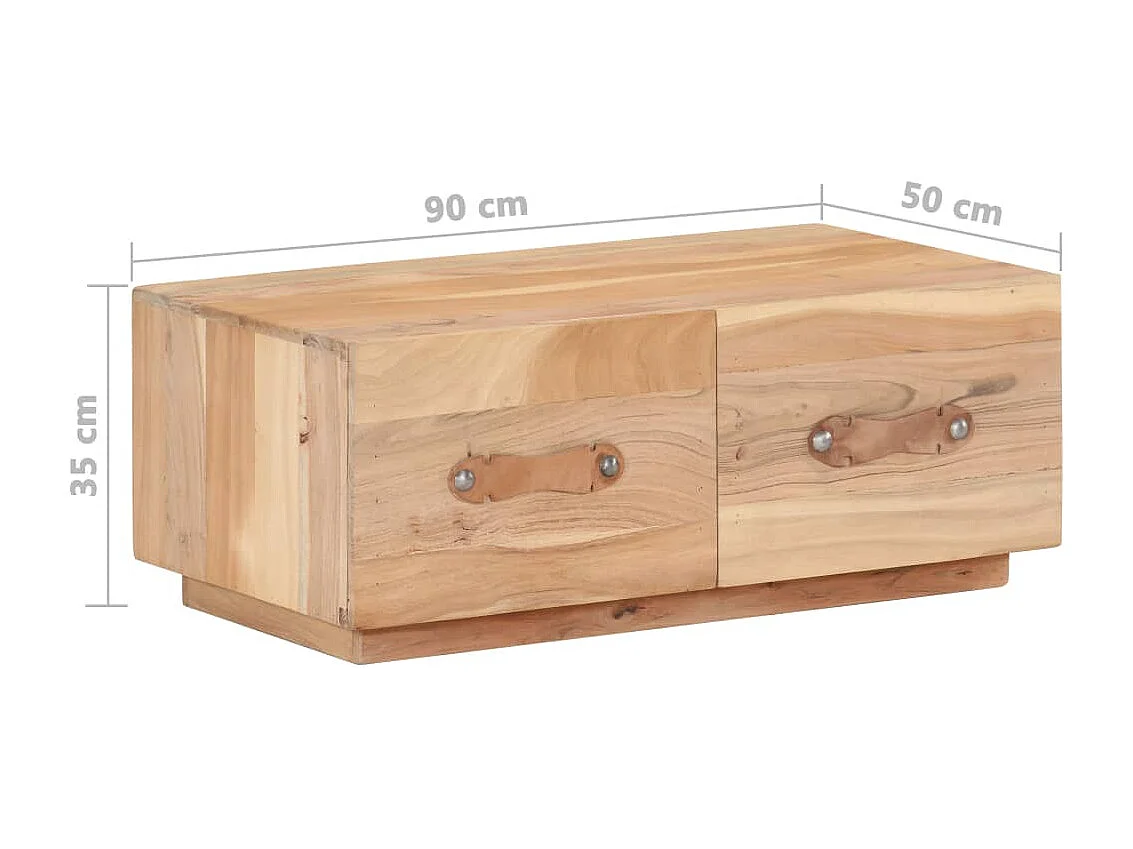 Mesa de centro | Mesa de café | Mesa auxiliar Roble artisan 90x50x40 cm SHL4408