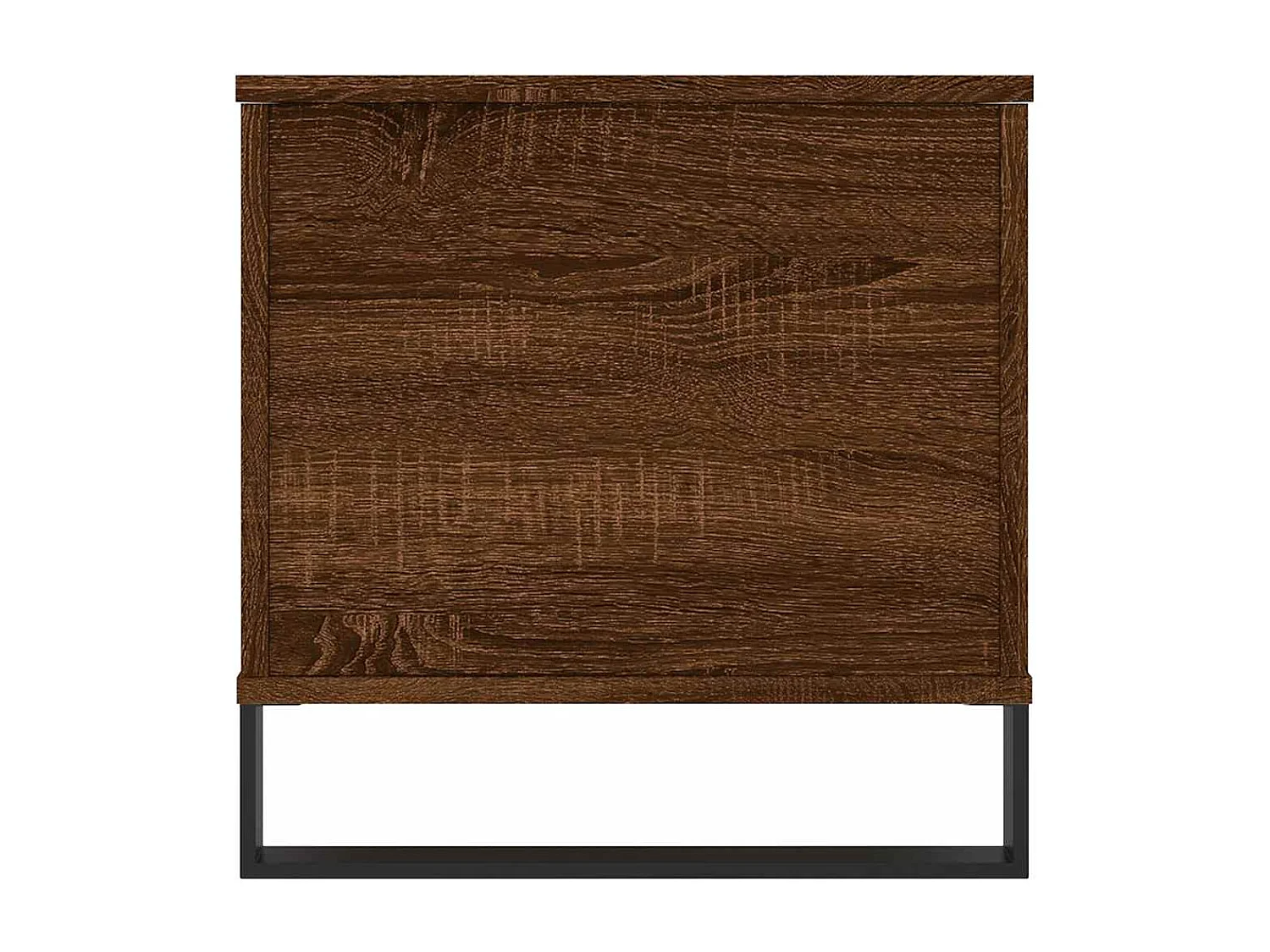 Mesa de centro | Mesa auxiliar superficie vidrio negra y acero 30x30x40 cm SHL2483