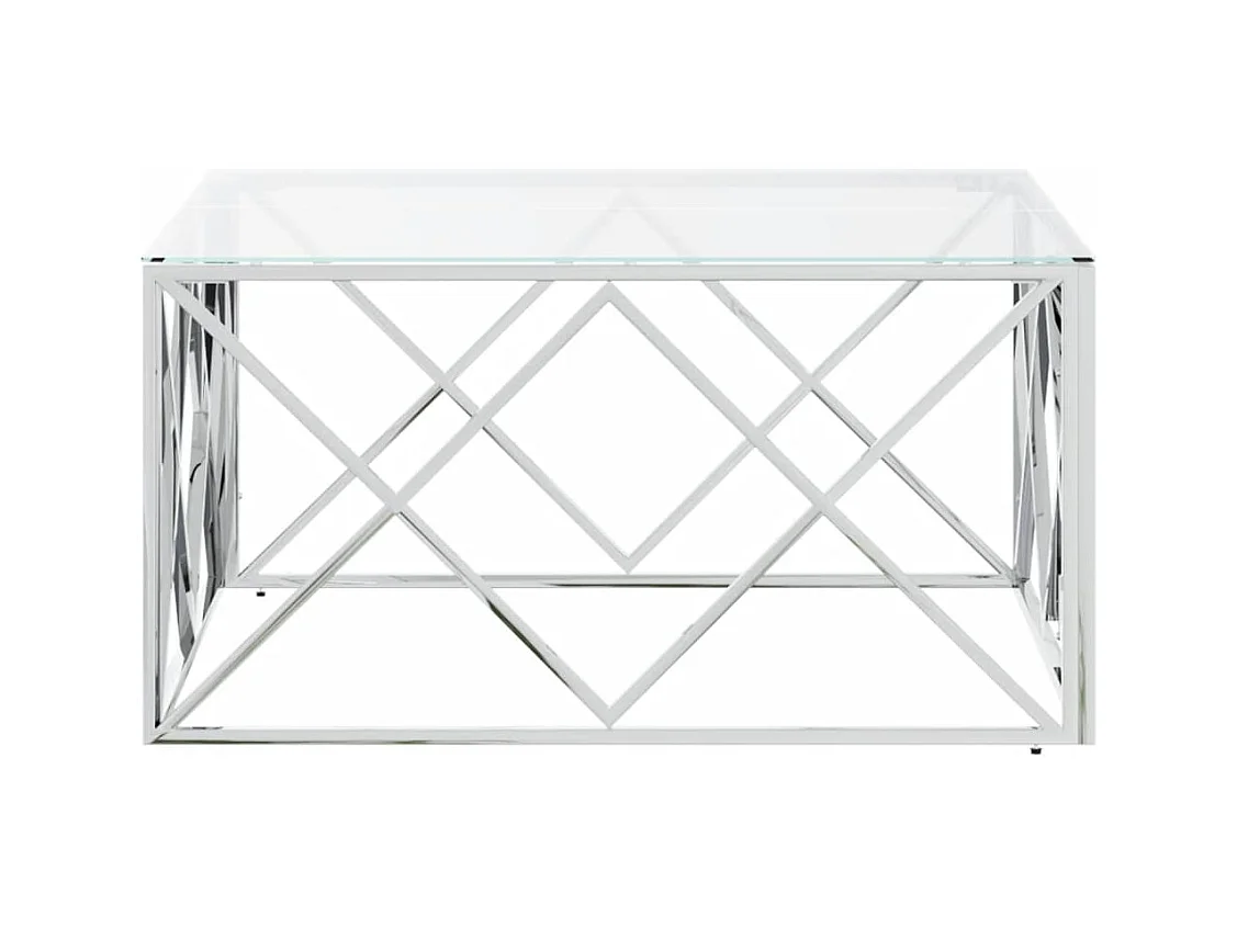 Mesa de centro | Mesa auxiliar con Infinity LED blanco 50x50x30 cm SHL3032