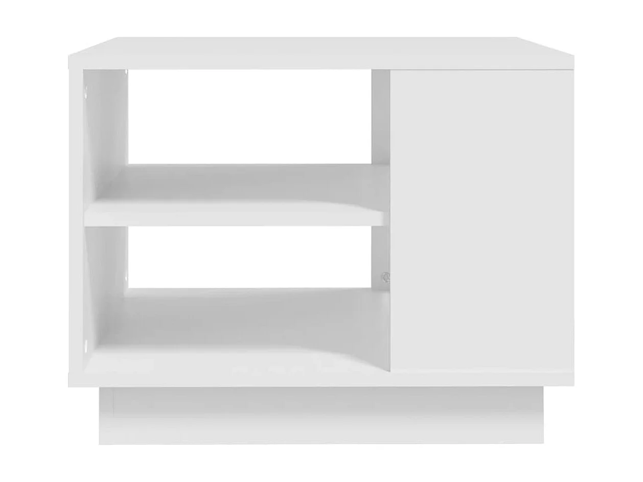 Couchtisch-Sofatisch-Beistelltische Weiß 55x55x43 cm Holzwerkstoff SHL67639