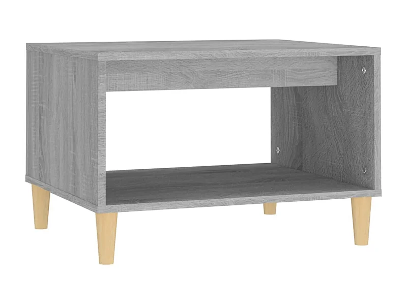 Mesa de centro | Mesa auxiliar madera contrachapada negro 55x55x36,5 cm SHL4212