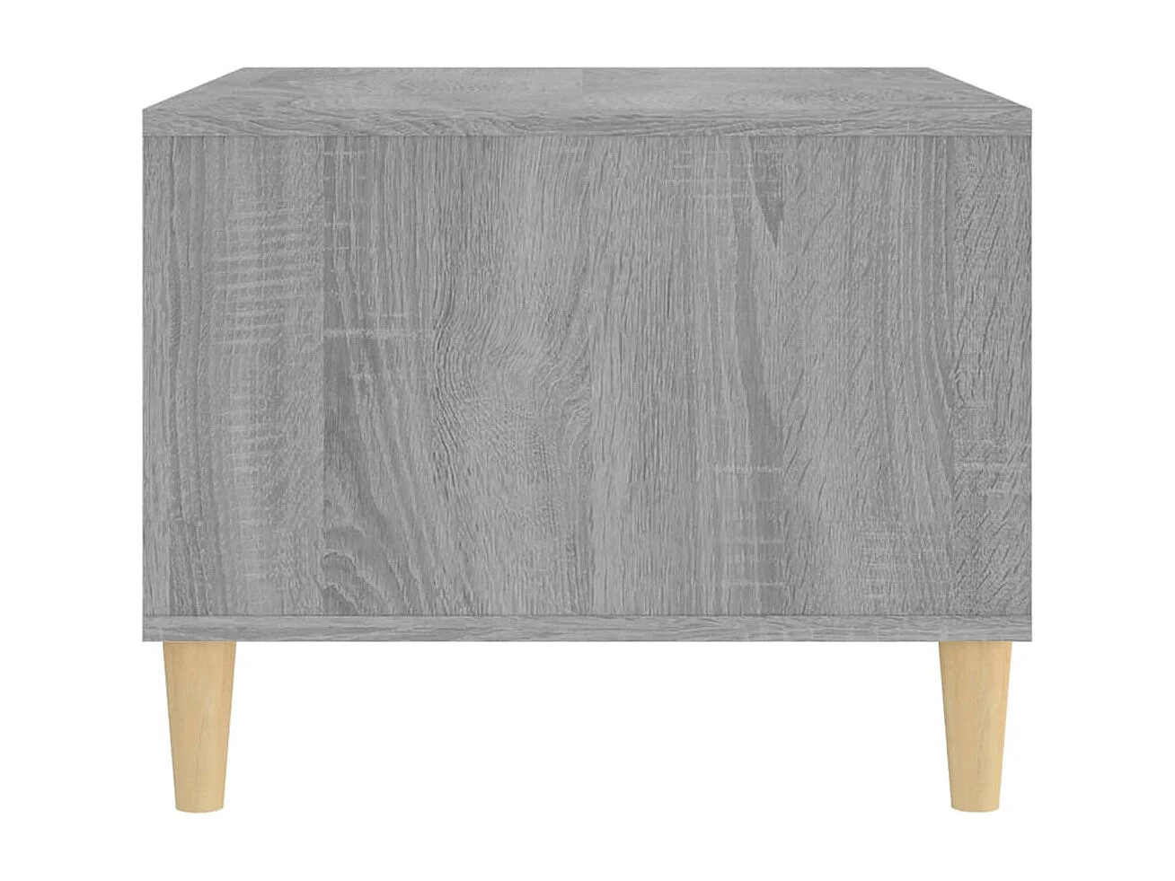 Mesa de centro | Mesa auxiliar madera contrachapada negro 55x55x36,5 cm SHL4212