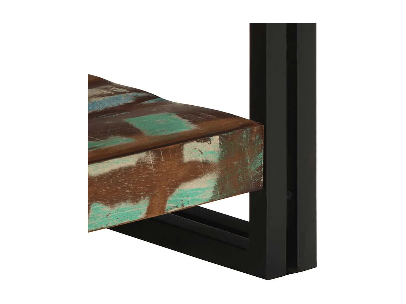 Table basse salon-Table d'appoint multicolore 50x50x38 cm bois de récupération massif SHL32680