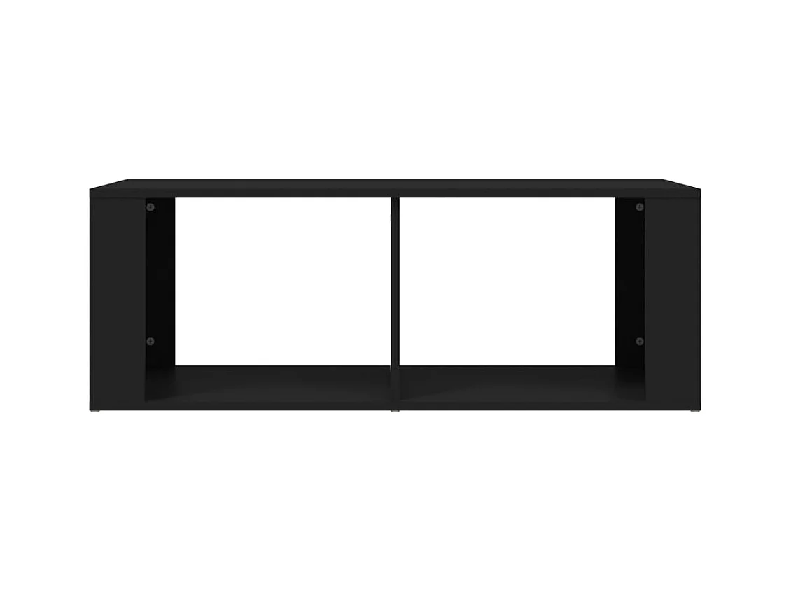 Mesa de centro | Mesa de apoio 100x50x36 cm derivados de madeira preto