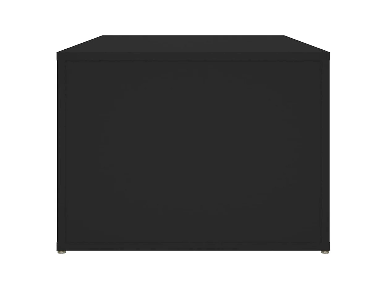 Mesa de centro | Mesa de apoio 100x50x36 cm derivados de madeira preto
