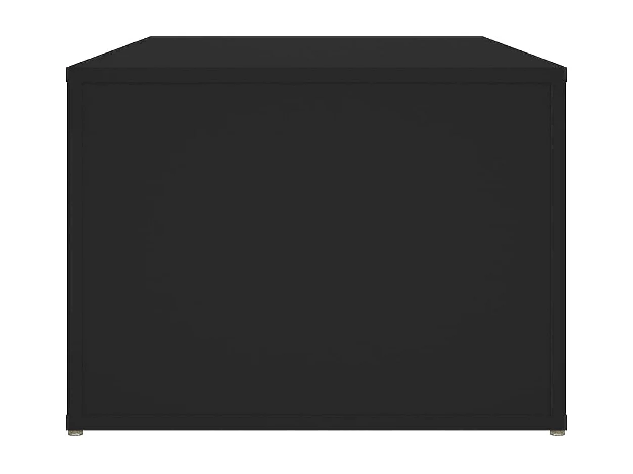 Tavolino da Salotto-Tavolino da Caffè Laterale Nero 100x50x36 cm in Legno Multistrato SHL7105